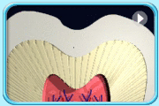 Animation of the longitudinal section of a tooth crown showing that the decay starts from enamel and then all the way to the dentine leading to pulp infection and inflammation.