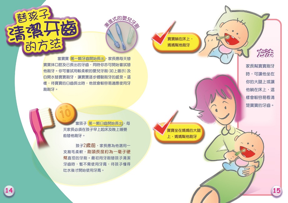 幼兒口腔護理全接觸（第十四頁至第十五頁）