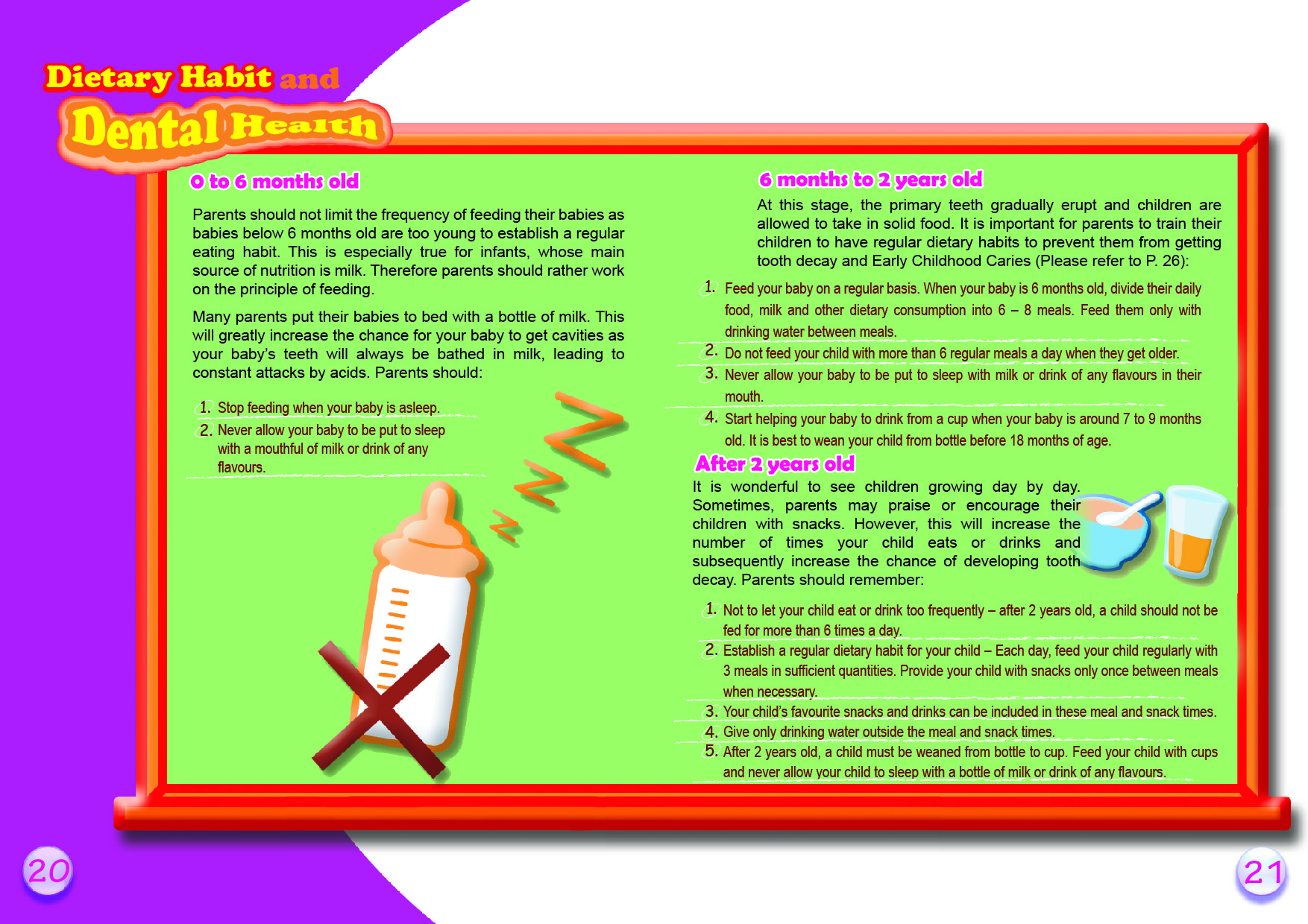 Oral Health Care for your Children (Page 20-21)