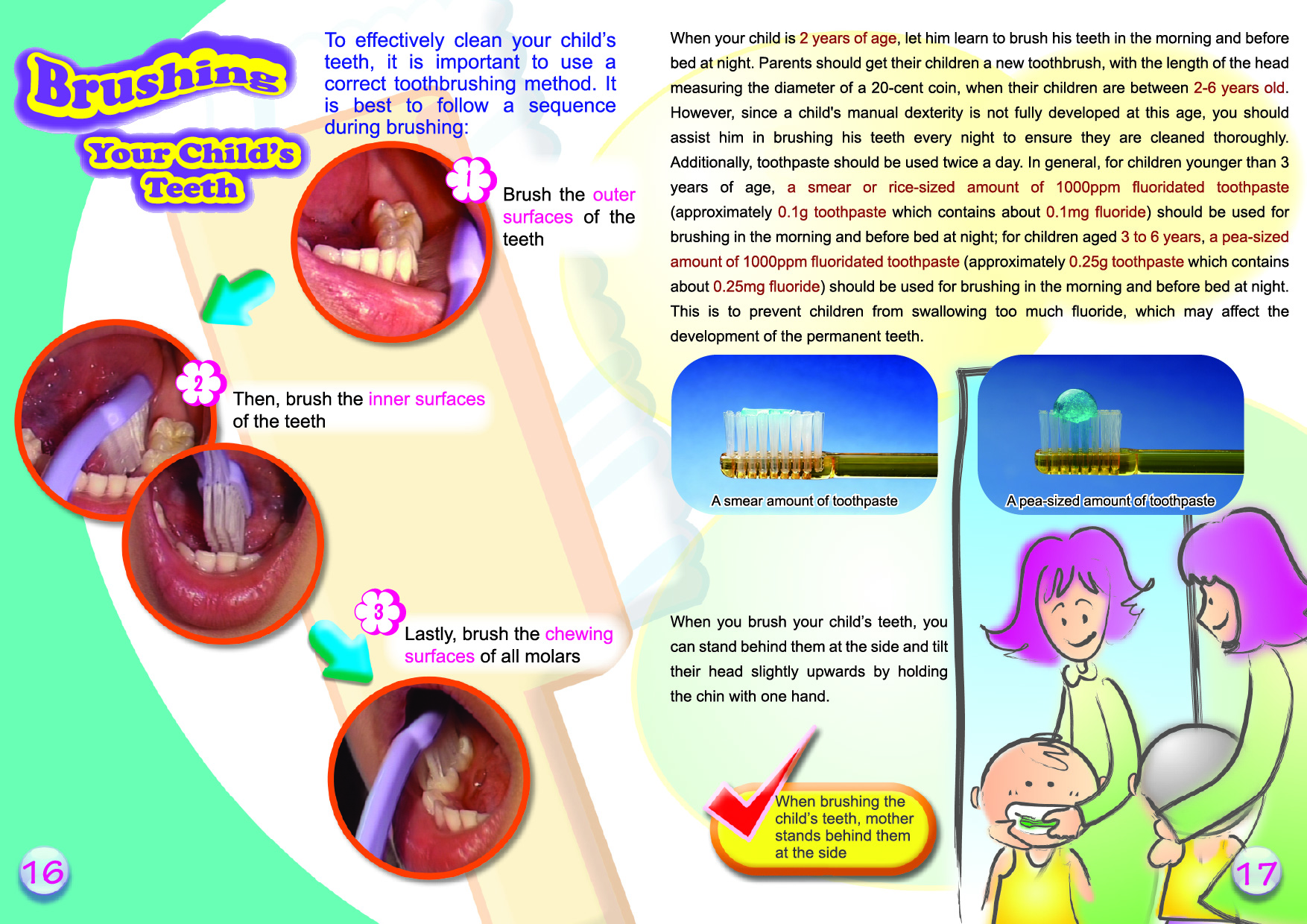 Oral Health Care for your Children (Page 16-17)